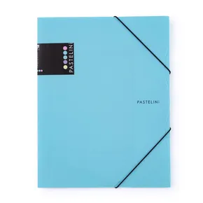 Style mit Gummi A4 PP PASTELINI blau